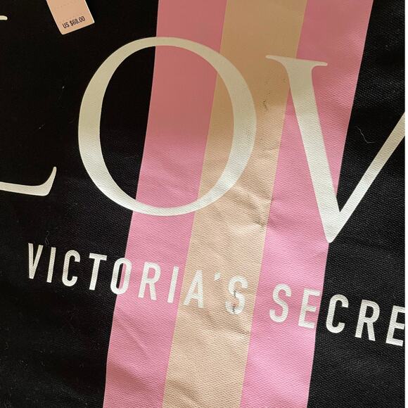 Victoria's Secret Love Weekender Tote Bag New with Tag - Picture 7 of 8